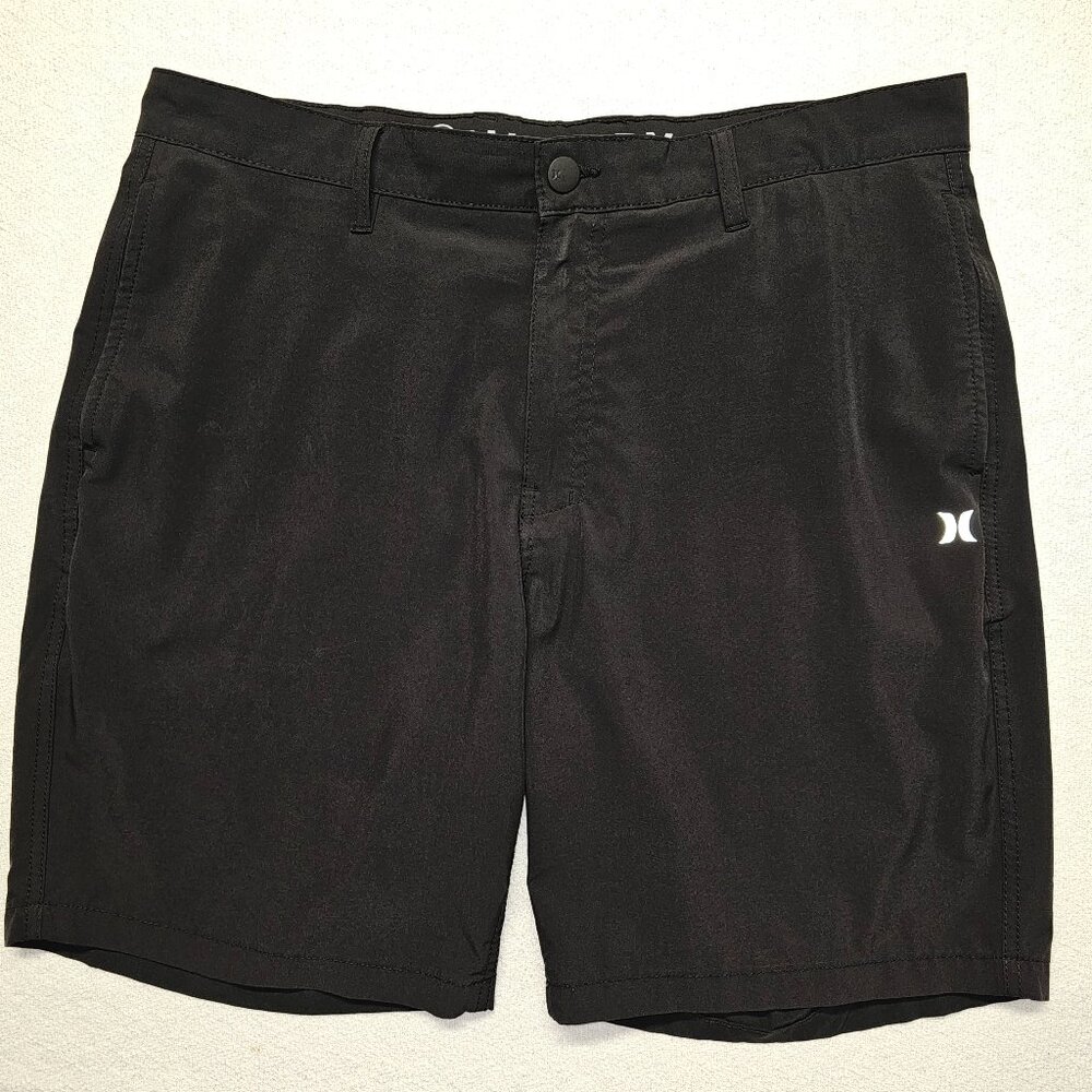 Hurley Men's All Day Hybrid Shorts Black Size 36 Quick Dry 4-Way Stretch 20"
